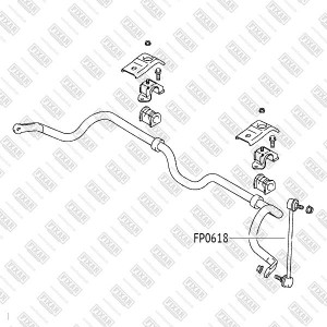 Suzuki SX-4 06-14, Baleno/Liana 02-, Swift 10-, Kizashi 10-14 стойка переднего с FP0618 FIXAR