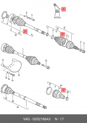 Смазка пластичная для ШРУС G 052 186 A3 VAG