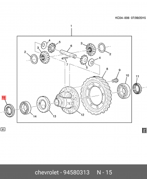 Сальник привода R 94580313 GENERAL MOTORS