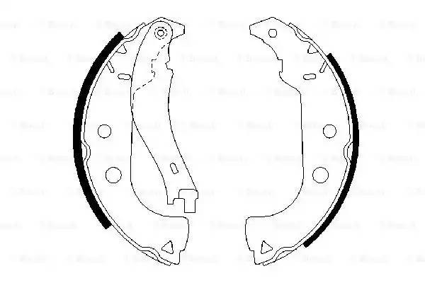Комплект тормозных колодок 0 986 487 629 BOSCH