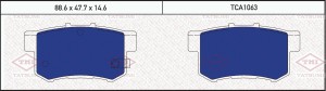 Honda Civic 05-11 Седан Accord 98-03-08 ,Suzuki SX4 колодки задние дисковые TCA1063 TATSUMI