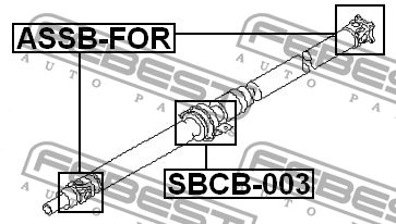 Крестовина карданного вала ASSB-FOR FEBEST