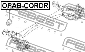 Opel Corsa D, Fiat Gr. Punto с/б задней балки OPAB-CORDR FEBEST