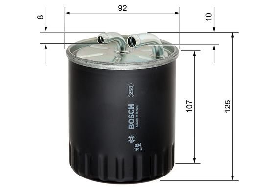 Mercedes W169,203,211,164 ,221 160-420 Cdi 03- фильтр топливный 1 457 434 437 BOSCH