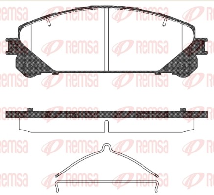 Lexus RX270\350\450H 09-, NX 14-, Toyota Highlander 08-14- тормозные колодки пер 1312.00 REMSA