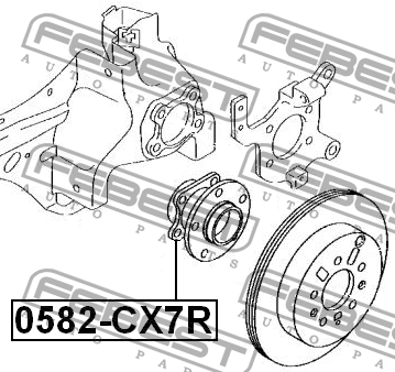 Mazda CX-7 ступица задняя 0582-CX7R FEBEST