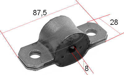 Fiat Punto втулки переднего стабилизатора 80000484 CORTECO
