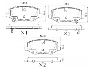 Moskvich 3/ JAC S4 22- колодки тормозные передние ST280097 SAT
