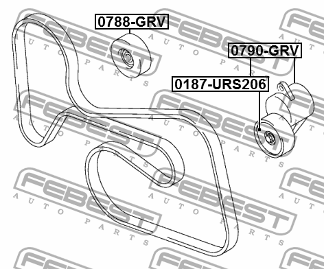 Suzuki GV 05- ролик обводной 0788-GRV FEBEST