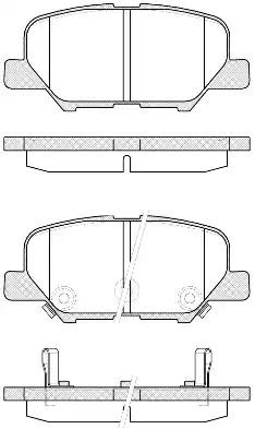 Mitsubishi OUTLANDER 12- мех. ручн., ASX 12-, MAZDA 6 12- мех. ручн. колодки зад 153602 REMSA