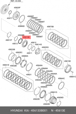 Hyundai/Kia - поршень тормозного суппорта UD A6LF1 456133B001 HYUNDAI KIA