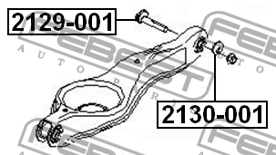 FORD Mondeo IV 1,6-2,5 болт сход развала 2129001 FEBEST