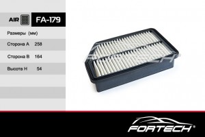 Kia Sportage 10-/ Ix35/i40 Фильтр воздушный FA179 FORTECH