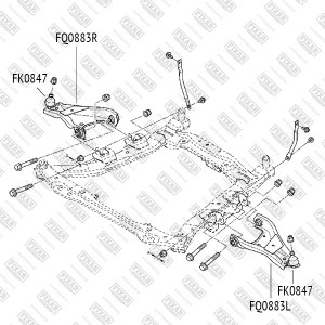 RENAULT DUSTER 10- опора шаровая лев\прав FK0847 FIXAR