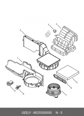 GEELY Coolray 19- фильтр салона 8025530000 GEELY