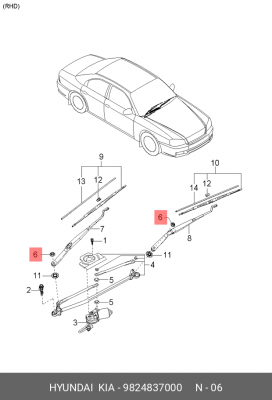 ГАЙКА М32 9824837000 HYUNDAI KIA