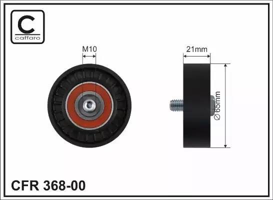 Ролик генератора Ford Focus, Kuga, Volvo C30, S40, V50 2.4-2.5 04->12  (без натя 368-00 CAFFARO