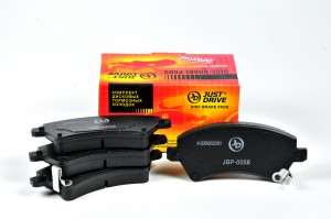 TOYOTA COROLLA (_E12U_) Колодки тормозные передние дисковые JBP0058 JUST DRIVE