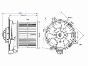Ford Fusion/Fiesta Мотор отопителя салона ST1252926 SAT