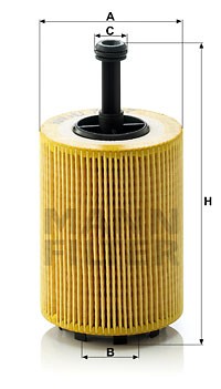 VAG T4, T5 1.9-2.5TDI Фильтр масляный HU719/7X MANN FILTER