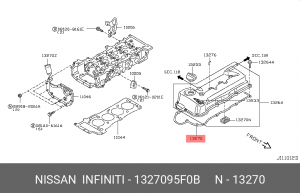 Nissan Almera Classic Прокладка клапанной крышки 1327095F0B NISSAN INFINITI