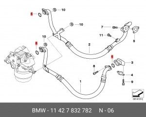 Кольцо уплотнительное 11 42 7 832 782 BMW