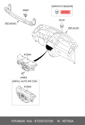 Hyundai датчик 972531D100 HYUNDAI KIA