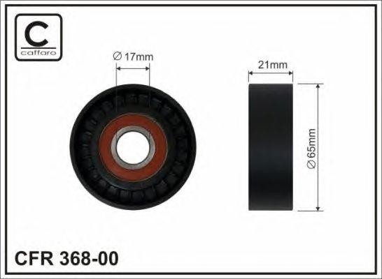 Ролик генератора Ford Focus, Kuga, Volvo C30, S40, V50 2.4-2.5 04->12  (без натя 368-00 CAFFARO