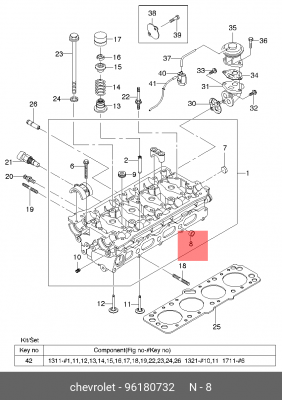 GM  заглушка ГБЦ (20 мм) 96180732 GENERAL MOTORS