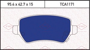 Kia Ceed 12-/Venga 11- Колодки зад. торм. (мех.ручник) TCA1171 TATSUMI