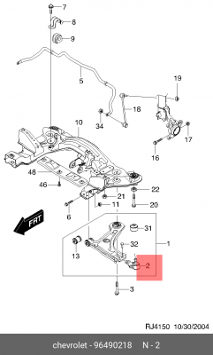 Шаровая опора Lacetti 96490218 GENERAL MOTORS