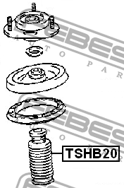 TOYOTA Corolla 91-00, Nissam пыльник аммортизатора с отбойником TSHB20 FEBEST