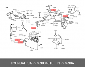УПЛОТНИТЕЛЬНОЕ КОЛЬЦО СИСТЕМЫ ОХЛАЖДЕНИЯ 9769034310 HYUNDAI KIA