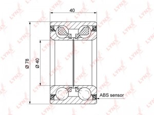 Chevrolet Aveo T300 11-/Cobalt Подшипник перед ступицы WB-1306 LYNXAUTO