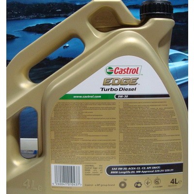Castrol EDGE Turbo Diesel 0W30 C3 4L Масло моторное 1534A3 CASTROL
