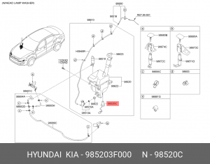 ДАТЧИК УРОВНЯ ЖИДКОСТИ БАЧКА СТЕКЛООМЫВАТЕЛЯ 985203F000 HYUNDAI KIA