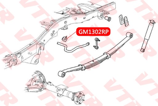 Hummer H3 06-10 втулка заднего стабилизатора GM1302RP VTR
