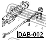 Daewoo Nexia/Lanos Сайлентблок рулевой тяги DAB-002 FEBEST