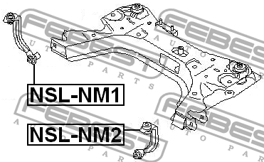 Nissan Note ТЯГА подрамника ПЕРЕДНЯЯ ЛЕВАЯ NSL-NM2 FEBEST
