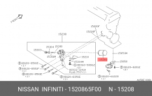 Nissan 1.6-3.5l/Mazda 1.4-1.6l/Almerra n16/Subaru -12 Фильтр маслянный 15208-65F00 NISSAN INFINITI