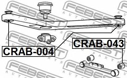 JEEP сайлентблок задней тяги CRAB-043 FEBEST