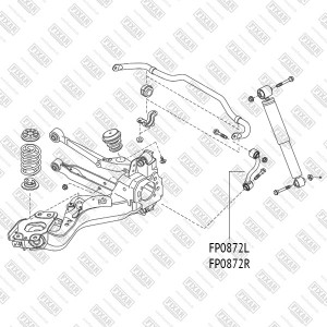NISSAN Qashqai (J10,J11) 02/07->/ X-Trail 2,0 Тяга стабилизатора зад.подв.R FP0872R FIXAR