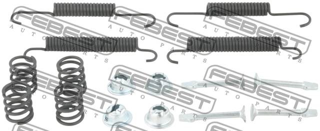 МОНТАЖНЫЙ КОМПЛЕКТ БАРАБАННЫХ КОЛОДОК 1204-IX35R-KIT FEBEST
