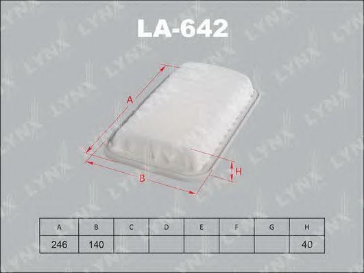 Toyota Cami Фильтр воздушный LA-642 LYNXAUTO