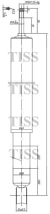 Chery Tiggo(T11)/Omoda C5 DCT7/Rav 4 00-05 - амортизатор задний JAA0034 JUST DRIVE