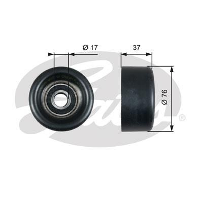 Honda Accord 02-12, Civic 06-12 2.0, CR-V II 2.0, III 2.4 ролик нятяжной приводн T38028 GATES