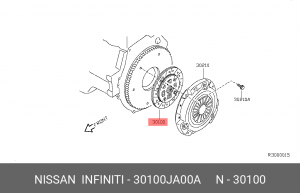 Renault Koleos диск сцепления 30100-JA00A NISSAN INFINITI