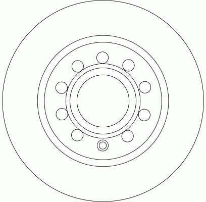 VAG Audi A3, VW Golf V,VI тормозной диск зад. DF4276 TRW