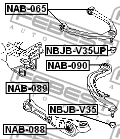 Пыльник шаровой опоры NBJB-V35UP FEBEST