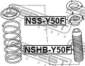 Опора переднего амортизатора NSS-Y50F FEBEST